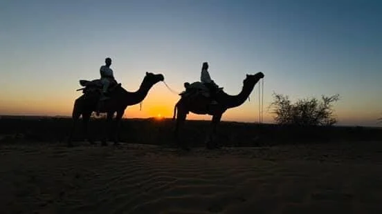 Camel safari in Osian